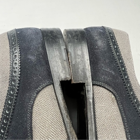 Salvatore Ferragamo Men’s 10 Mixed Media Wingtips Derbies Shoes - Picture 7 of 11